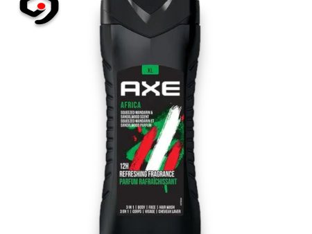 Axe Africa Squeezed Mandarin & Sandalwood Scent 3in1 Body Wash 400ml Hot on Sale