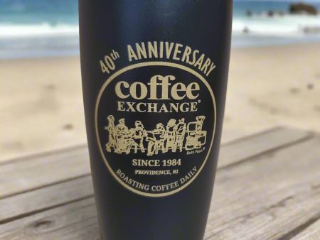 Coffee Exchange 40th Anniversary MiiR Travel Cup - Black & Gold on Sale