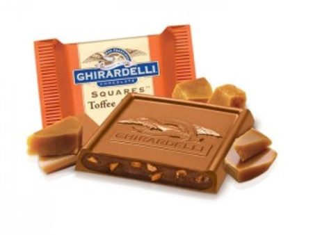 Ghirardelli Toffee Crunch Milk Chocolate Squares Hot on Sale