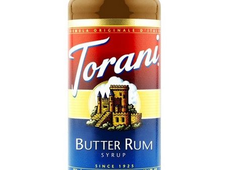 Torani Butter Rum Syrup 750 mL Supply