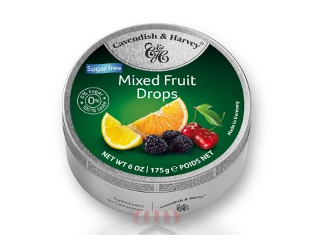 Cavendish & Harvey Mixed Fruit Drops Sugar Free 175g Online now