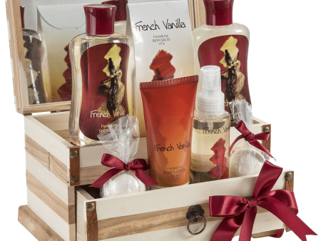 French Vanilla Bath Gift Set Online now