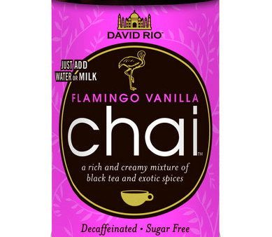 David Rio Sugar Free Decaf Flamingo Vanilla Chai 12oz For Sale