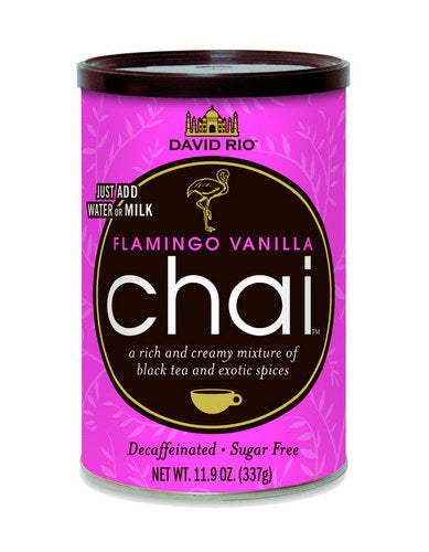 David Rio Sugar Free Decaf Flamingo Vanilla Chai 12oz For Sale