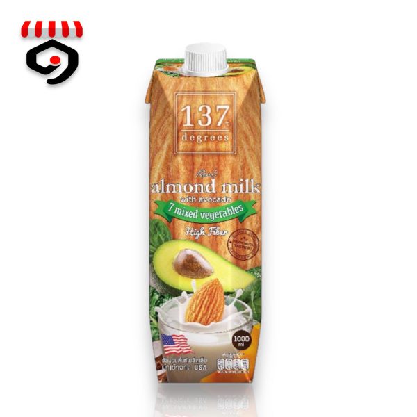 137Degrees Almond Milk With Avocado 7Mixed Vegetables 1000ml Online now