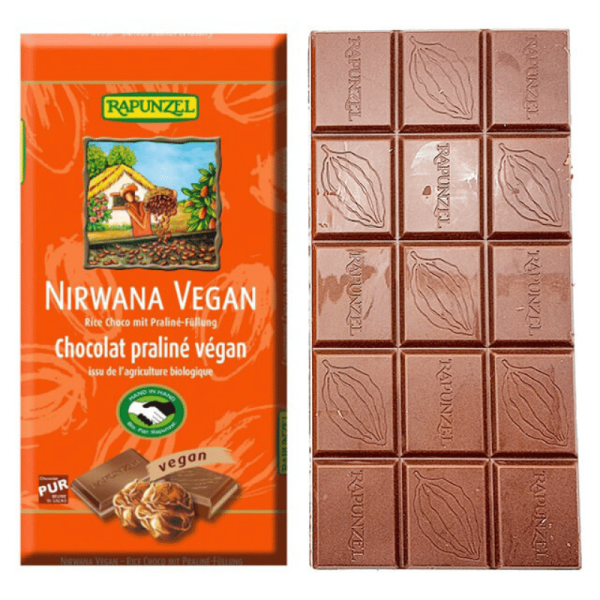 Rapunzel Organic Swiss Nirwana Praline Bar 100g Supply