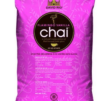 David Rio Sugar Free Decaf Flamingo Vanilla Chai 3lb For Discount