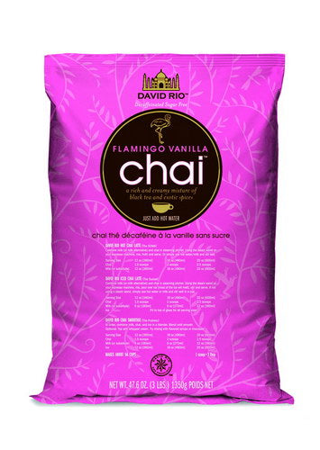 David Rio Sugar Free Decaf Flamingo Vanilla Chai 3lb For Discount