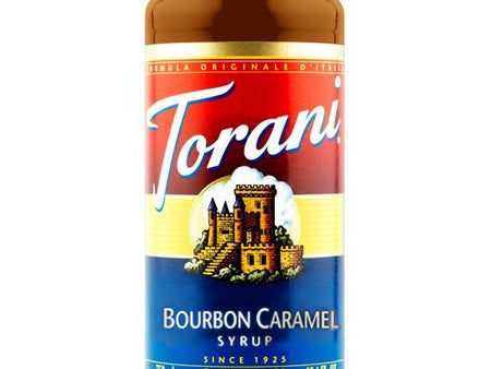 Torani Bourbon Caramel Syrup 750 mL Hot on Sale