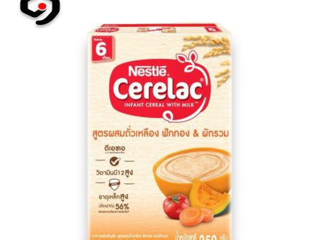 Nestle Cerelac Baby Food Cereal Wheat With Soybeans Pumpkin And Vegetables 6M+ 250g Fashion