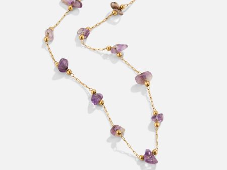 Amethyst Crystal Bead Necklace Supply