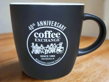 Coffee Exchange 40th Anniversary B&W Ceramic Mug Sale