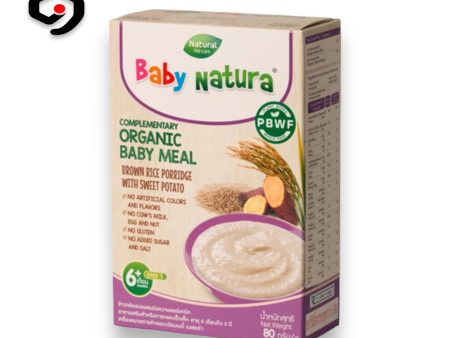 Baby Natura Organic Brown Rice Porridge With Sweet Potato 6M+ 80g Sale