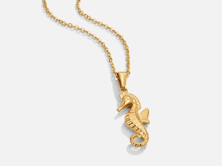 Golden Seahorse Pendant Necklace Fashion