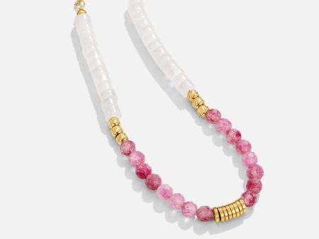 Amelia Pink Stone Necklace Sale