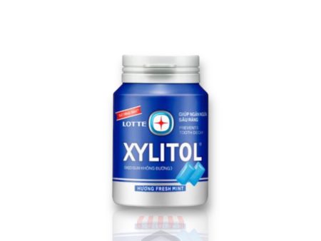 Lotte Xylitol Gum Fresh Mint Flavor 58g For Cheap