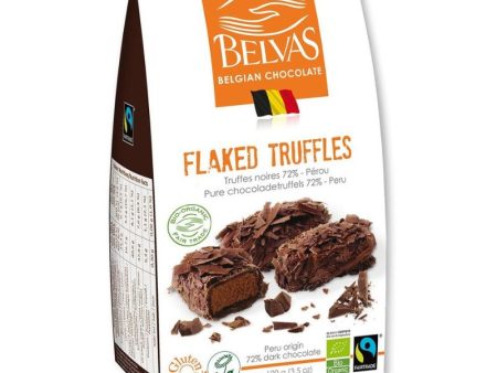 Belvas Belgian Organic Flaked Chocolate Truffles 100g Online Sale