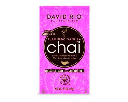 David Rio Sugar Free Decaf Flamingo Vanilla Chai 12 Pack on Sale