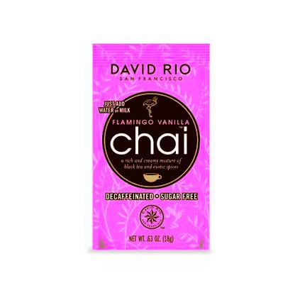 David Rio Sugar Free Decaf Flamingo Vanilla Chai 12 Pack on Sale