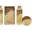 White Rose Jasmine Gold Tub Spa Bath Gift Set For Discount