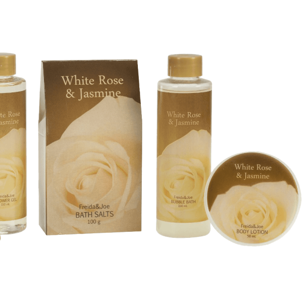 White Rose Jasmine Gold Tub Spa Bath Gift Set For Discount