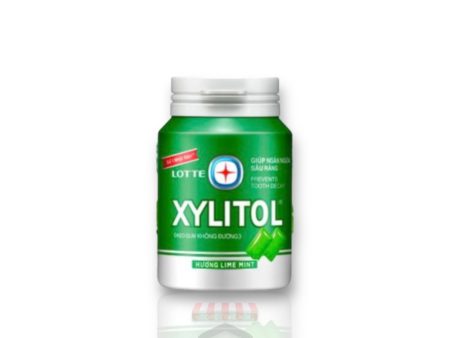 Lotte Xylitol Gum Lime Mint Flavor 58g Fashion