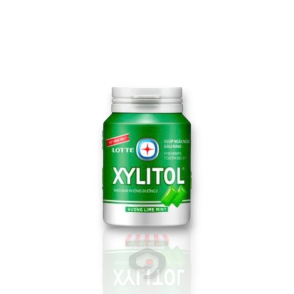 Lotte Xylitol Gum Lime Mint Flavor 58g Fashion