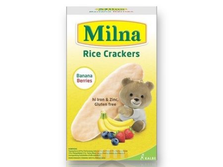 Milna Rice Crackers Banana Berries 20g Hot on Sale