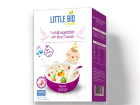 Little Bio Organic Fruits & Vegetables With Rice Cereals 250g Discount