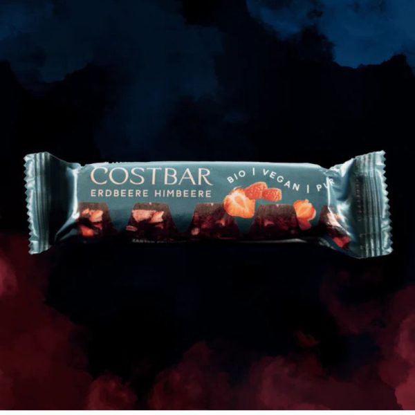 Costbar Organic Raspberry & Strawberry Chocolate 38g Supply