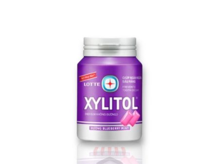 Lotte Xylitol Gum Blueberry Mint Flavor 58g For Sale