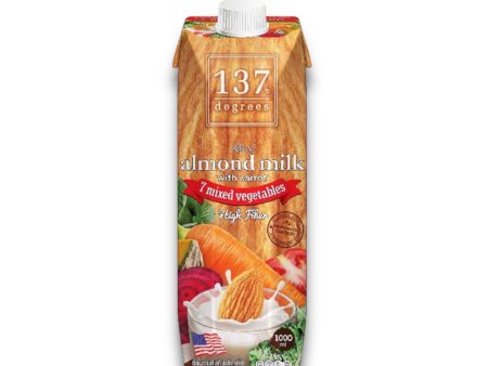 137Degrees Almond Milk With Carrot 7Mixed Vegetables 1000ml Discount