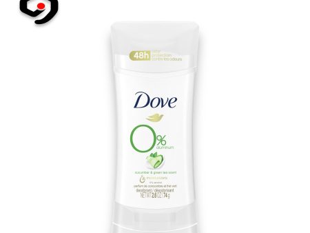 Dove 0% Aluminum Cucumber & Green Tea Scent Deodorant Stick 74g Online Sale