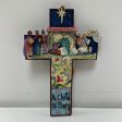 CROSS NATIVITY SCENE ORNAMENT-0753 Cheap