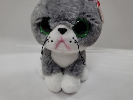 FERGUS GRAY CAT BEANIE BOO-5814 on Sale