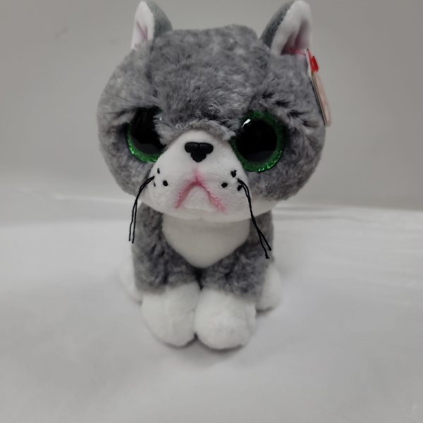 FERGUS GRAY CAT BEANIE BOO-5814 on Sale