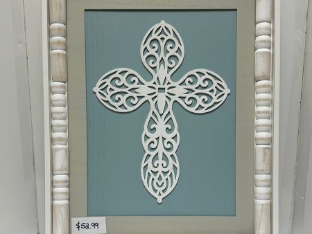 WOOD CROSS WALL ART-7942 Online Hot Sale